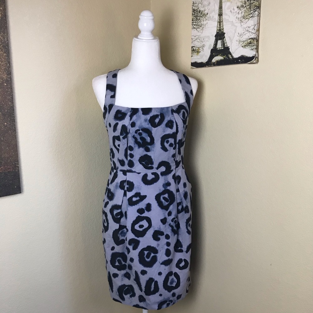 Vince Camuto animal print cross back dress 8